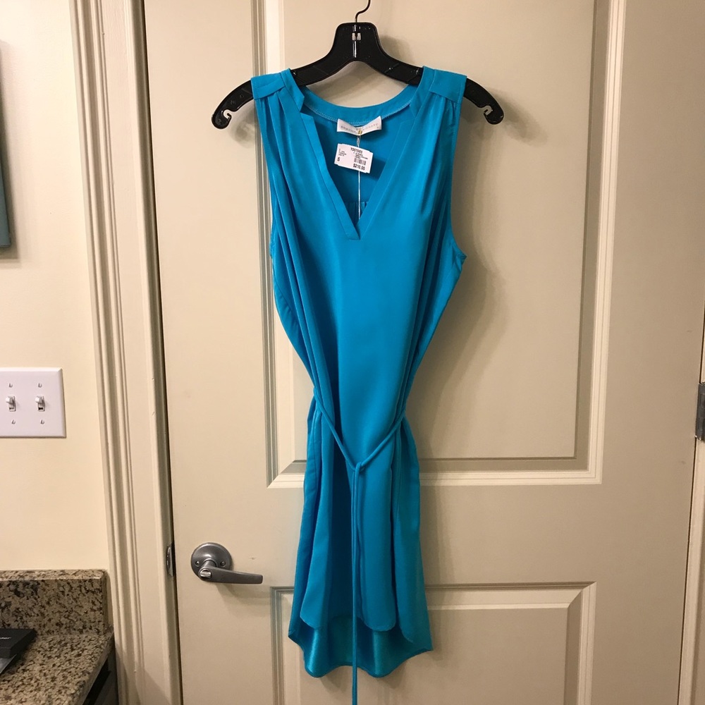 Amanda Uprichard Sleeveless Turquoise Dress
